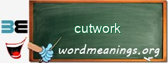 WordMeaning blackboard for cutwork